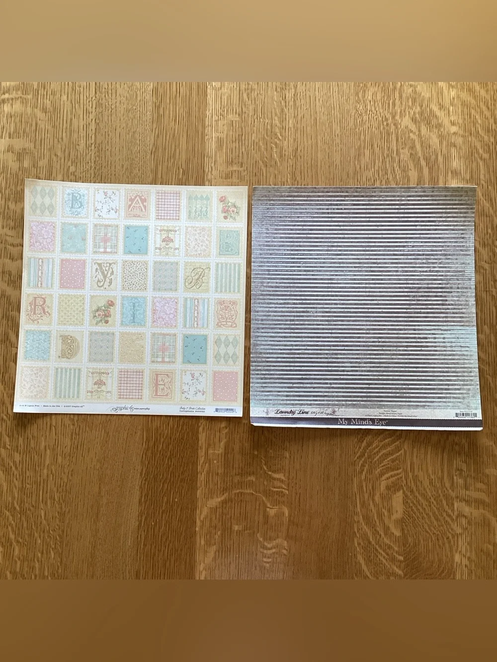 50 Sheets Mixed Lot of 12 x 12 Scrapbook Paper, No Repeats, Lot I
